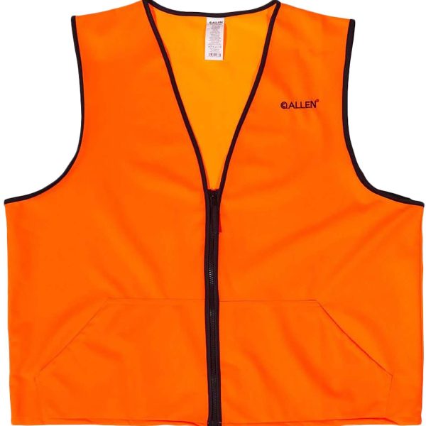 Allen 15768 Deluxe Hunting Vest XL Orange Polyester