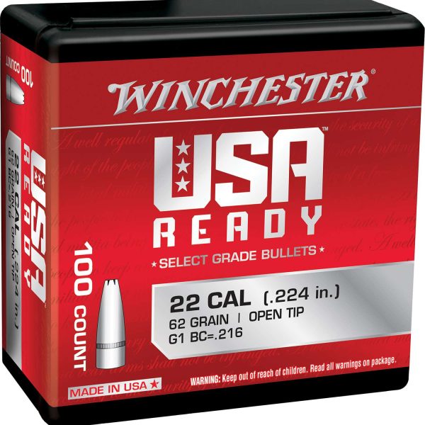Winchester Ammo WBR22462 Centerfire Rifle  224Valkyrie 62gr Open Tip 100 Per Box/10 Case