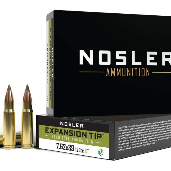Nosler 40040 E-Tip  7.62x39mm 123gr E Tip Boat Tail 20 Per Box/10 Case