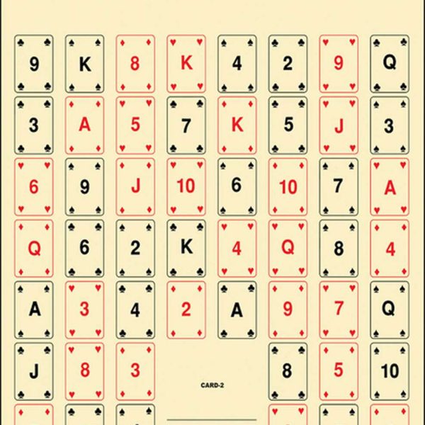Action Target CARD2100 Entertainment  52 Playing Cards Paper 22.50" x 24" Multi-Color 100 Per Box