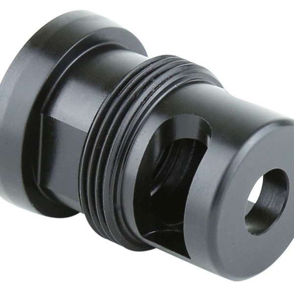 Griffin Armament TMM762 Taper Mount Minimalist Black 17-4 Stainless Steel with 5/8"-24 tpi Threads, 1.34" OAL & 1.07" Diameter for 30 Cal