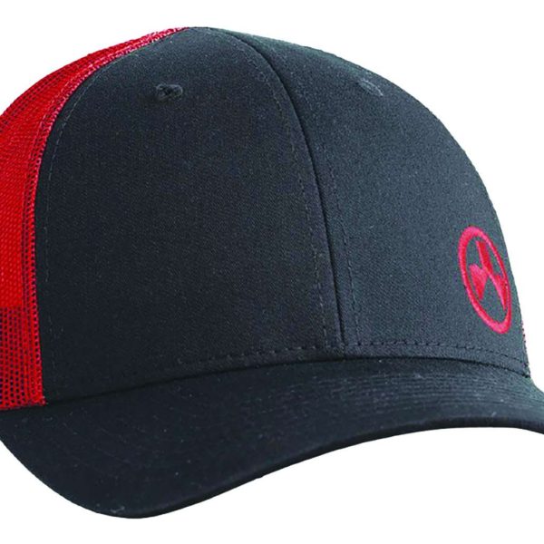 Magpul MAG1106-003 Icon Trucker Hat Black/Red Adjustable Snapback M/L Structured