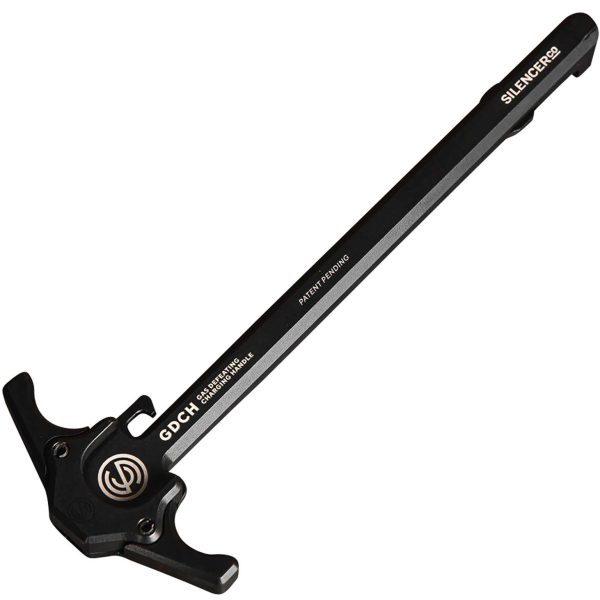 SilencerCo AC5062 Gas Defeating Charging Handle made of Black Anodized 7075-T6 Aluminum & Ambidextrous Design for AR-15