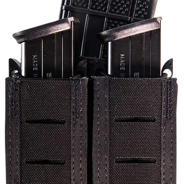 High Speed Gear 41TP02BK TACO Duty Double (2 Pistol/1 Rifle), Black Nylon with MOLLE Exterior, Fits MOLLE & 2" Belt