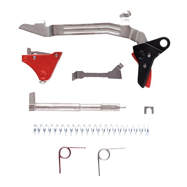 Timney Triggers ALPHAGLOCK5UBKBLACK Alpha Competition  9mm/40 S&W Red Fits Glock Gen5