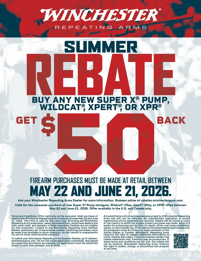 Winchester Summer Firearms Rebate