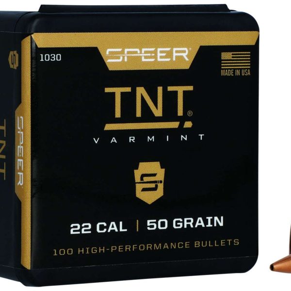 Speer 1030 TNT  22Cal 50gr Jacketed Hollow Point 100 Per Box/5 Case