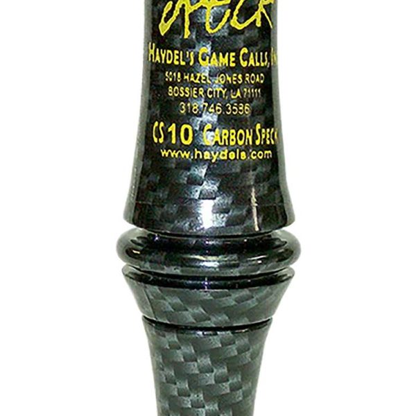 Haydel's Game Calls CS10 Carbon Speck  Open Call Single Reed Specklebelly Sounds Attracts Geese Black Carbon