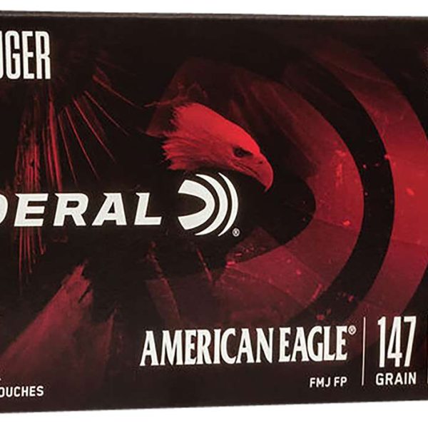 Federal American Eagle 9mm 147gr — 50 rds