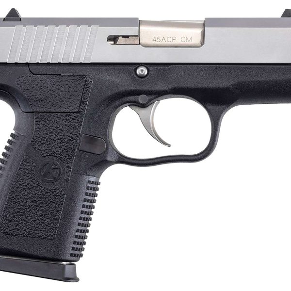 Kahr Arms CM4543 CM45  45 ACP 5+1 3.30" Serrated Steel Barrel, Matte Stainless Serrated Steel Slide, Black Polymer Frame, Black Textured Polymer Grip, No Safety, Right Hand