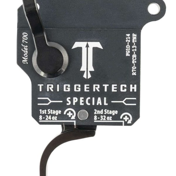 TriggerTech R70TCB13TNF Special  Two-Stage Flat Trigger with 1-3.50 lbs Draw Weight & Matte Gray w/Black Parts Finish for Remington 700 Right