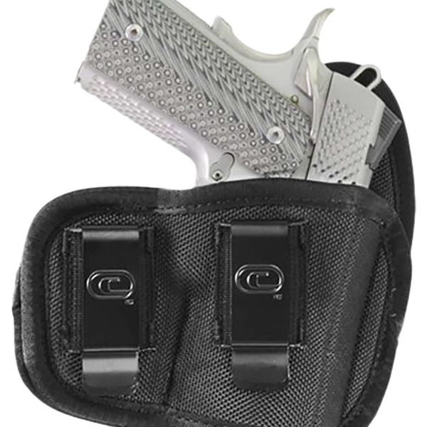 Crossfire Shooting Gear CRFCYCLSA1M1R The Cyclone  IWB/OWB Size 01 Black Foam Laminate Belt Clip Fits Micro 1-1.50" Barrel Right Hand
