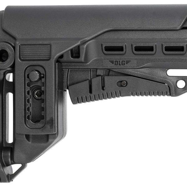 NcStar DLG-130-052 Compact PCP52 Mil-Spec Stock Black Synthetic Collapsible with Adjustable Cheekpiece