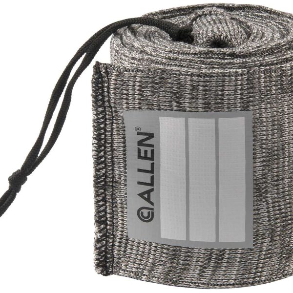 Allen 13167 Stretch Knit Gun Sock Gray Silicone-Treated Knit w/Custom ID Labeling Holds Rifles with Scope or Shotguns 52" L x 3.75" W Interior Dimensions