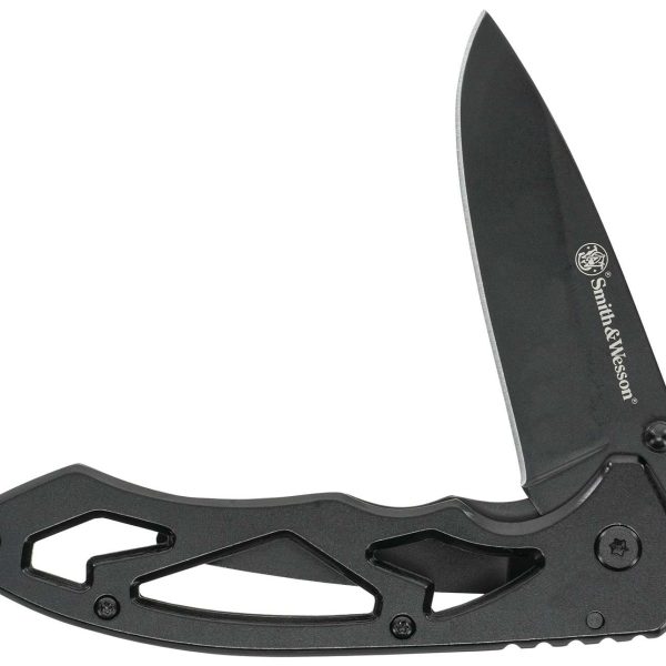 Uncle Henry CK400LCP Skeletonized  Large 3" Folding Drop Point Plain Stainless Steel Blade 4.40" Handle Includes Pocket Clip