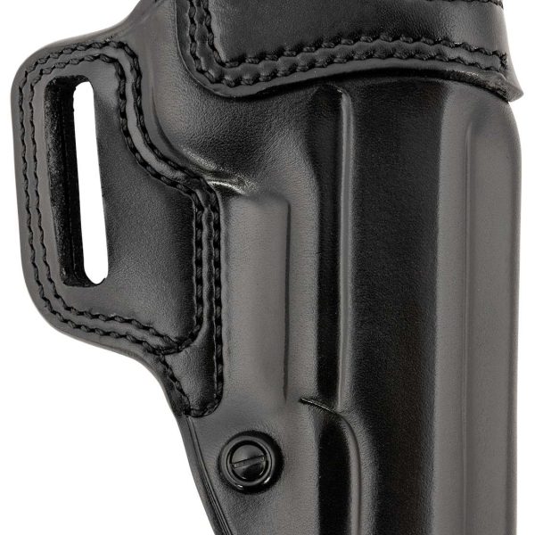 Galco AV212RB Avenger  OWB Black Leather Fits 1911 5" Belt Slide, Right Hand