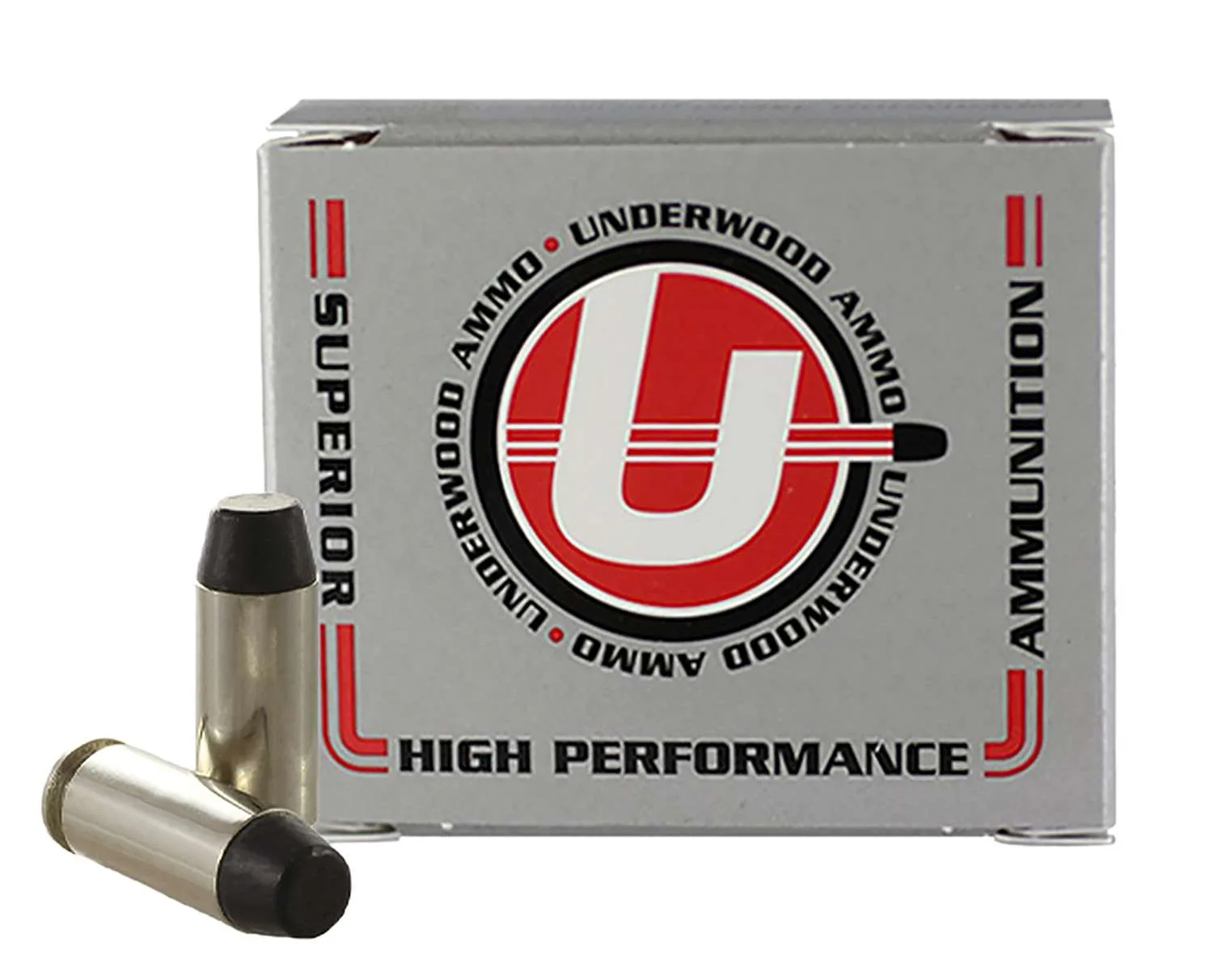Underwood 10mm Auto 220gr HARD CAST FLAT NOSE Nickel-Plated Brass – 20rd
