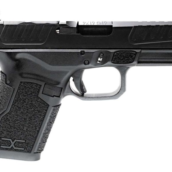Faxon Firearms FX19D02 FX-19 Duty Gen 2 Compact Frame 9mm Luger Black DLC Stainless Steel Optic Ready/Serrated Slide, Black Polymer Frame w/Picatinny Rail, Black Textured Grip