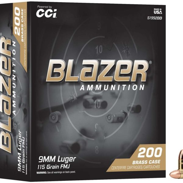 CCI Blazer 9mm 115gr — 200 rds