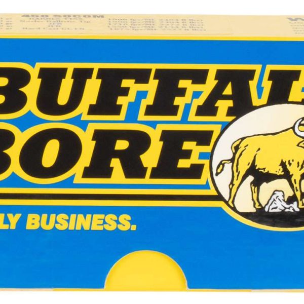 Buffalo Bore Ammunition 47D20 Hunting & Sniping Strictly Business 458SOCOM 400gr Semi Jacketed Flat Point 20 Per Box/12 Case