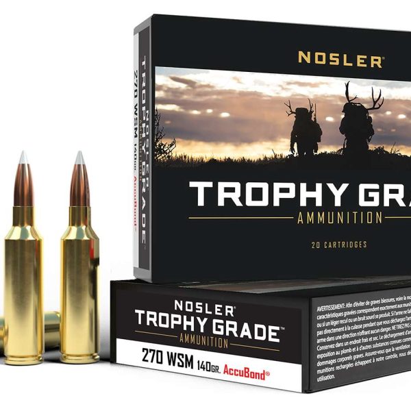 Nosler Trophy .270 WSM 138gr — 20 rds