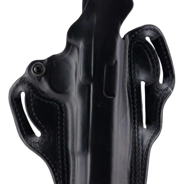 DeSantis Gunhide 001BAE1Z0 Thumb Break Scabbard OWB Black Leather Belt Slide Fits Glock 26 Fits Glock 33 Fits Glock 27 Right Hand