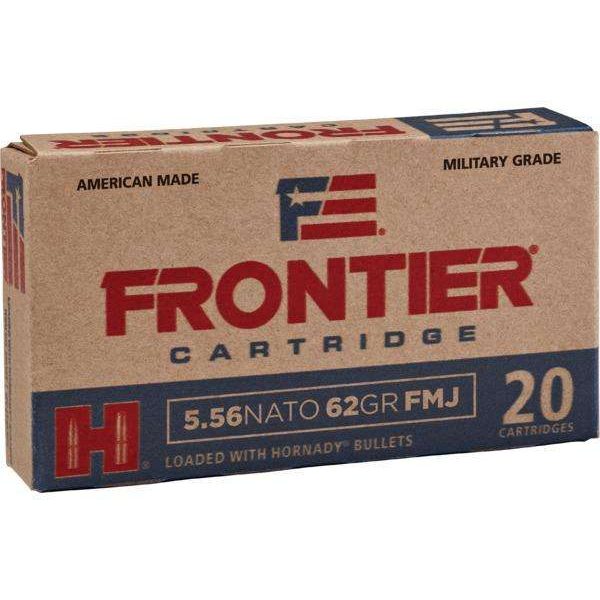 Hornady Frontier NATO Rifle Ammunition 5.56mm 62 gr FMJ 3060 fps 150/ct (Oriented)