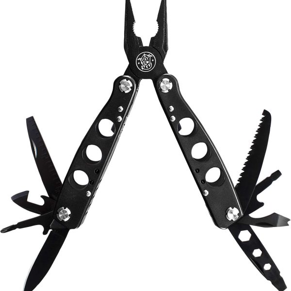 Smith & Wesson Knives SWMT1CP Multi-Tool  Black 6.50" Long Includes Case