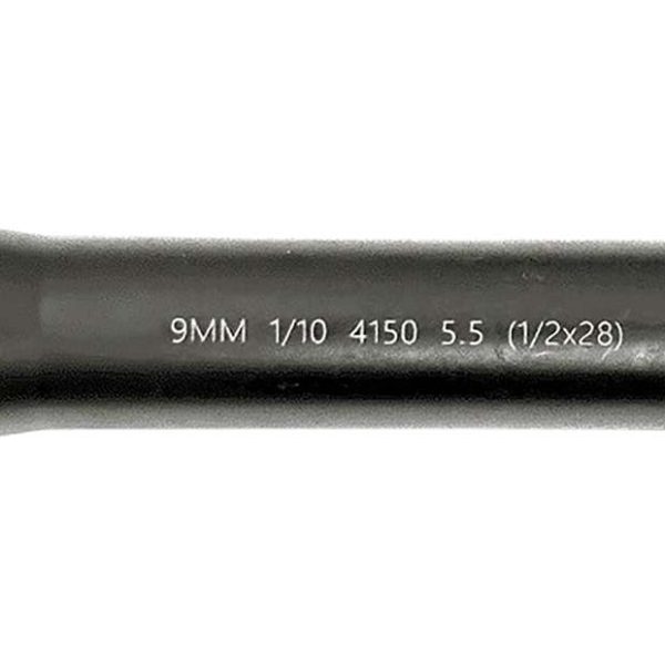 Lead & Steel Llc LS9MM5.5-28 AR9  9mm Straight Profile Black Nitride Chrome Moly Vanadium