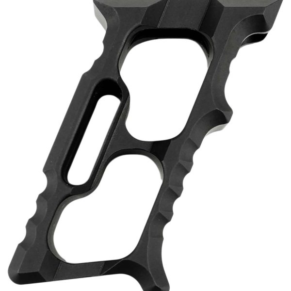 Tyrant CNC TD552BLKM1 Minivert Grip Halo Black Aluminum Fits AR15