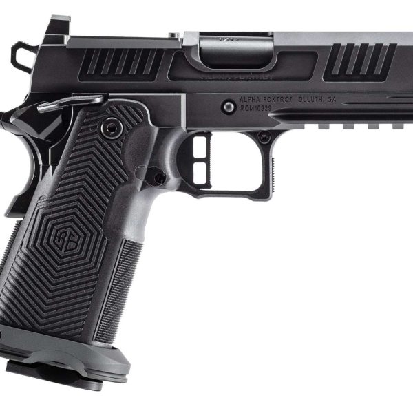 Alpha Foxtrot AA39X4CID-XDBK13 AF1911 Romulus 45 ACP 13+1 4.25" Black DLC Stainless Steel Bull Barrel, Optic Ready/Serrated Slide & Frame w/Beavertail & Picatinny Rail, RMR/RMSc Footprint