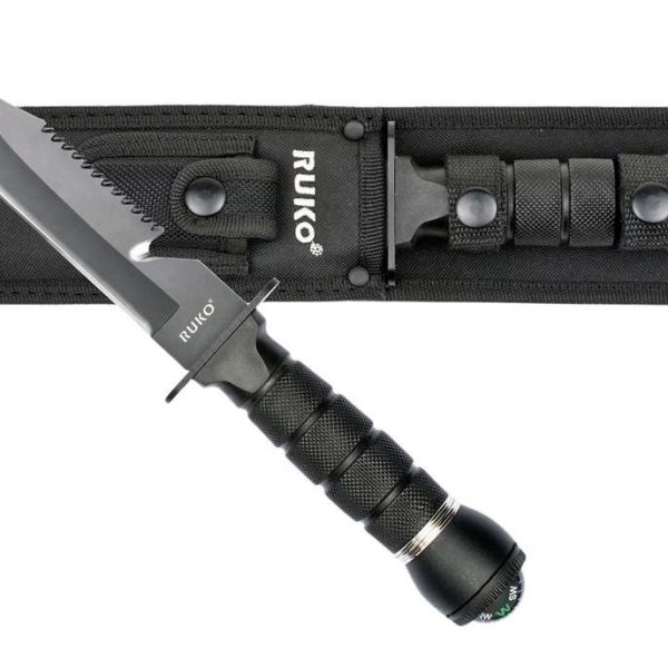 RUKO RUK0163      420J2 6"SURVIVAL FIXED W/COMPASS