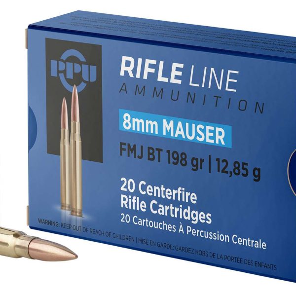 PPU Rifle 8mm Mauser 198gr — 20 rds