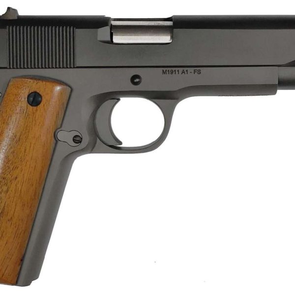 RIA 1911 GI 9MM FULL SIZE 5 WOOD GRIPS 9RD