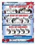 Bond Arms Summer 2026 rebate flyer — up to $50 back
