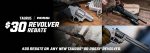 Taurus & Rossi Revolver Rebate — $30 Back