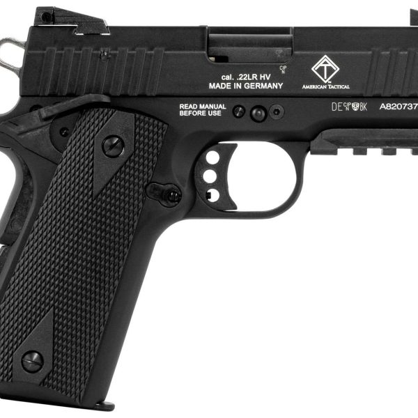 GSG GERG2210GSG9CA 922 *CA Compliant 22 LR 10+1 3.40" All Black Steel Barrel, Serrated Slide, Zinc Alloy w/Picatinny Rail & Beavertail Frame, Black Double Diamond Polymer Grip