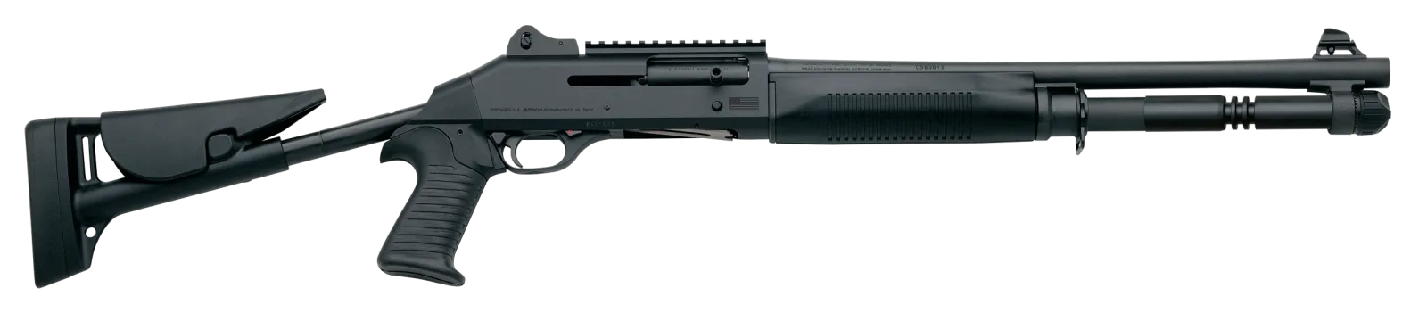 Benelli M1014 tactical semi-auto 12 gauge shotgun, 18.5 inch barrel, black synthetic stock