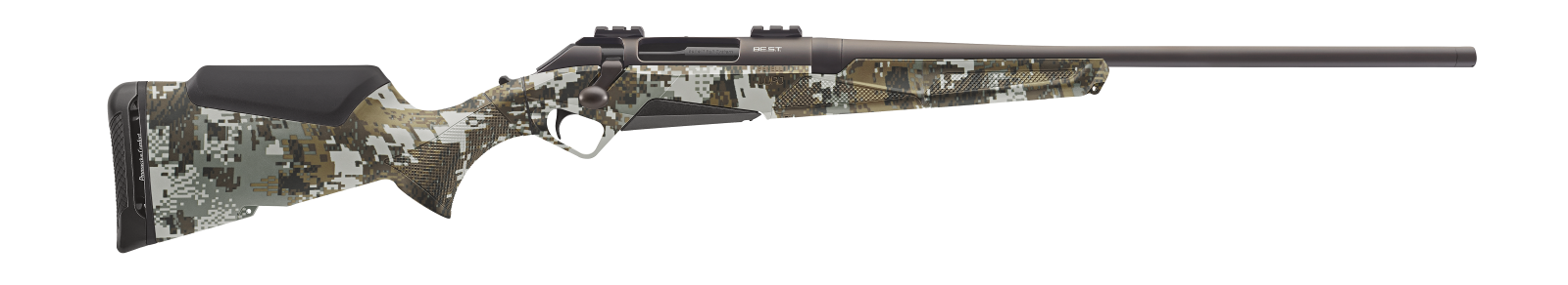 Benelli BE.S.T. Lupo Camo bolt-action rifle, .300 Win Mag, GORE OPTIFADE Elevated II stock with matte gray BE.S.T. finish