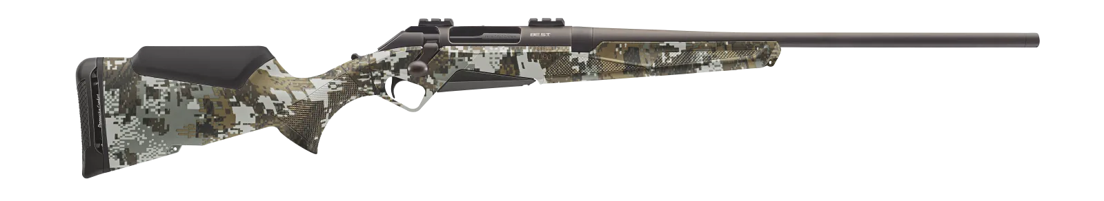 Benelli BE.S.T. Lupo Camo bolt-action rifle, .300 Win Mag, GORE OPTIFADE Elevated II stock with matte gray BE.S.T. finish