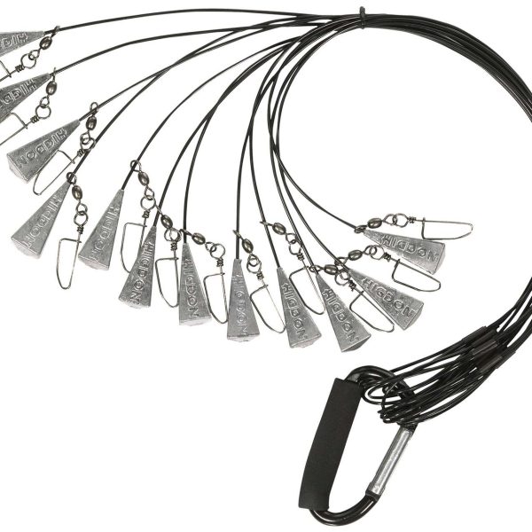 Higdon Outdoors 30328 Battleship Rig  Black 48" Long 12 Pack