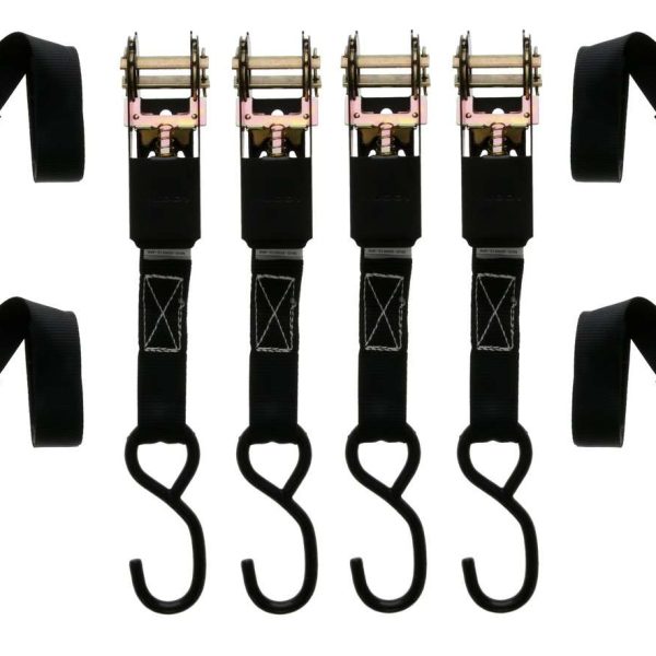 MUDDY MUD-SDRS10-4PK  1"X10'STD DUTY RATCHET STRAP