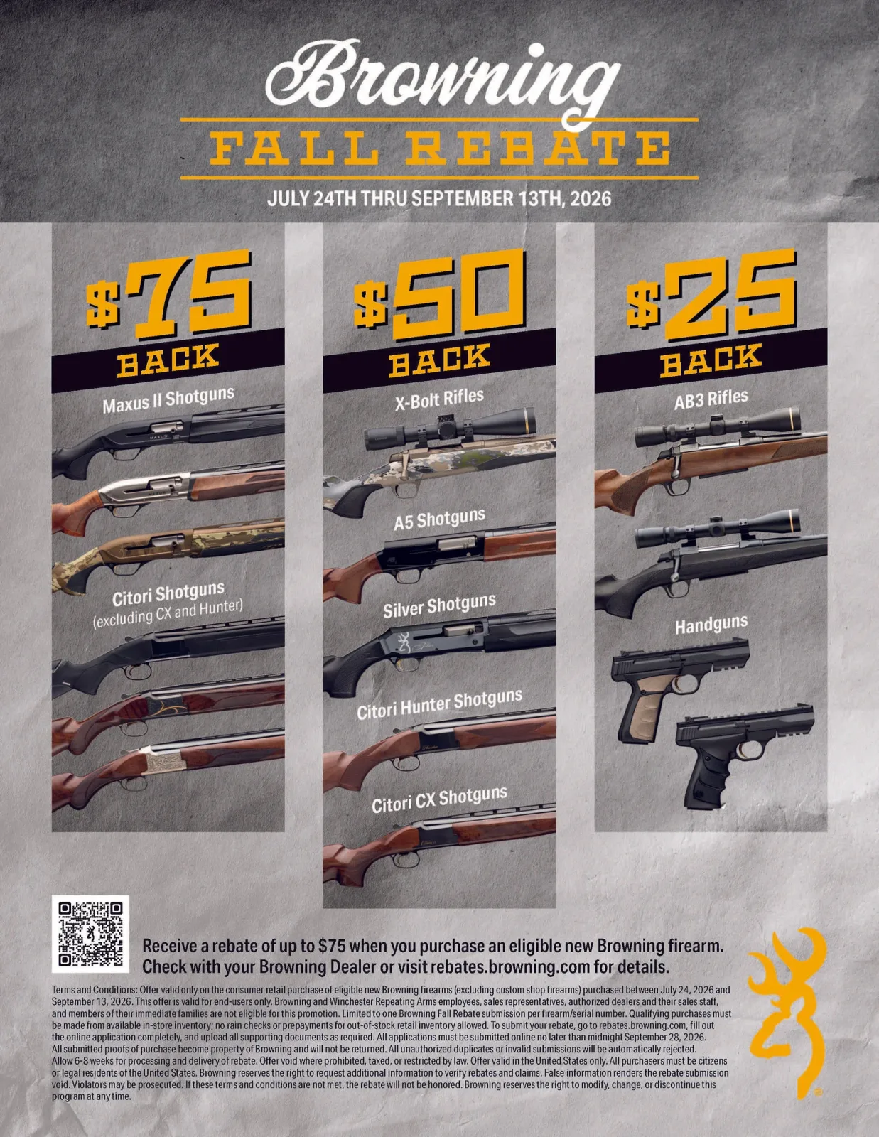 Browning Rebate