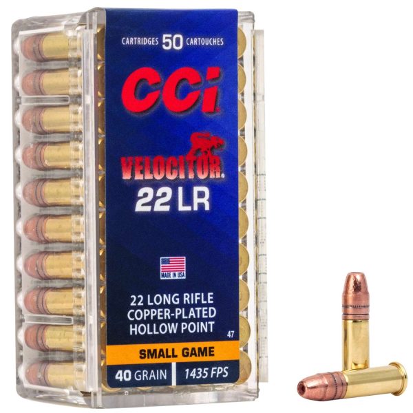 CCI Velocitor .22 LR 40gr — 50 rds