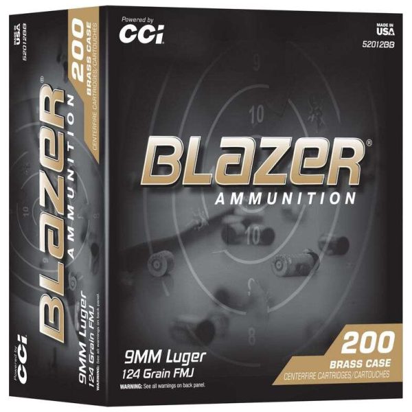 CCI Blazer 9mm 124gr — 200 rds