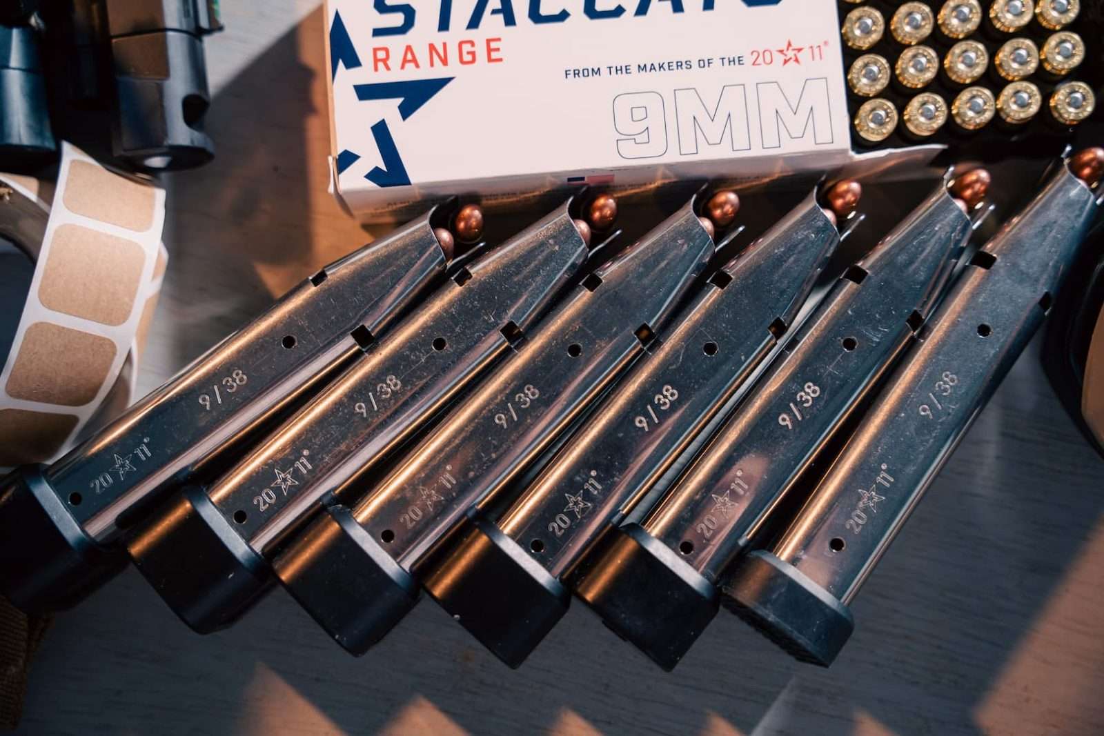 Staccato 2011 magazines and Range 9mm ammunition