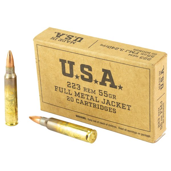 Winchester .223 Remington — 55gr FMJ, 20 Rounds
