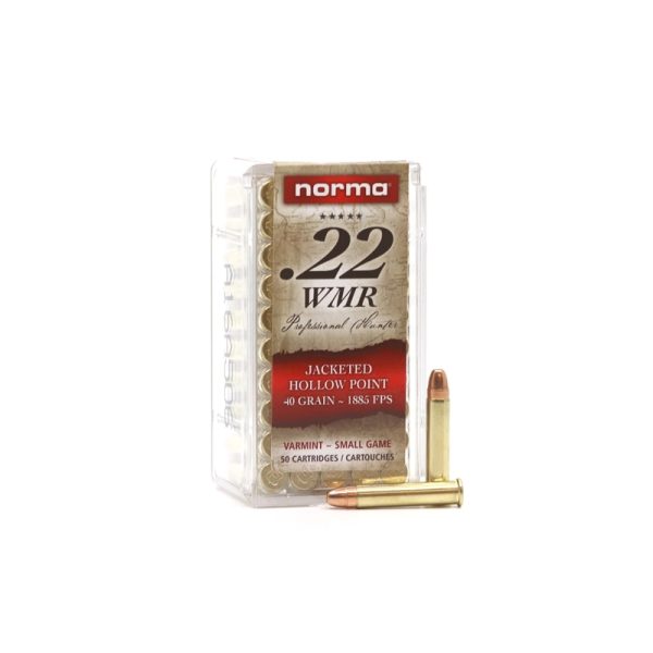 Norma .22 WMR — 40gr JHP, 50 Rounds