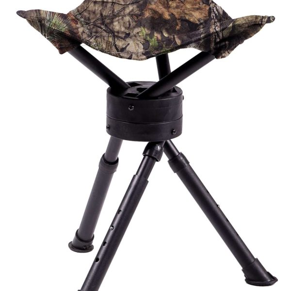 Ameristep AMS-AMEFT1011 Tripod Stool  360 Degree Swivel Mossy Oak Break-Up Country Heavy Duty Fabric/Steel