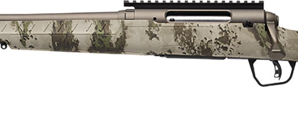 Savage Arms 32310 Axis 2 Pro Compact 6.5 Creedmoor 4+1 20" Gun Metal Bronze Cerakote Heavy Threaded Barrel & Picatinny Rail Carbon Steel Receiver, Fixed Woodland Camo Synthetic Stock, Left Hand